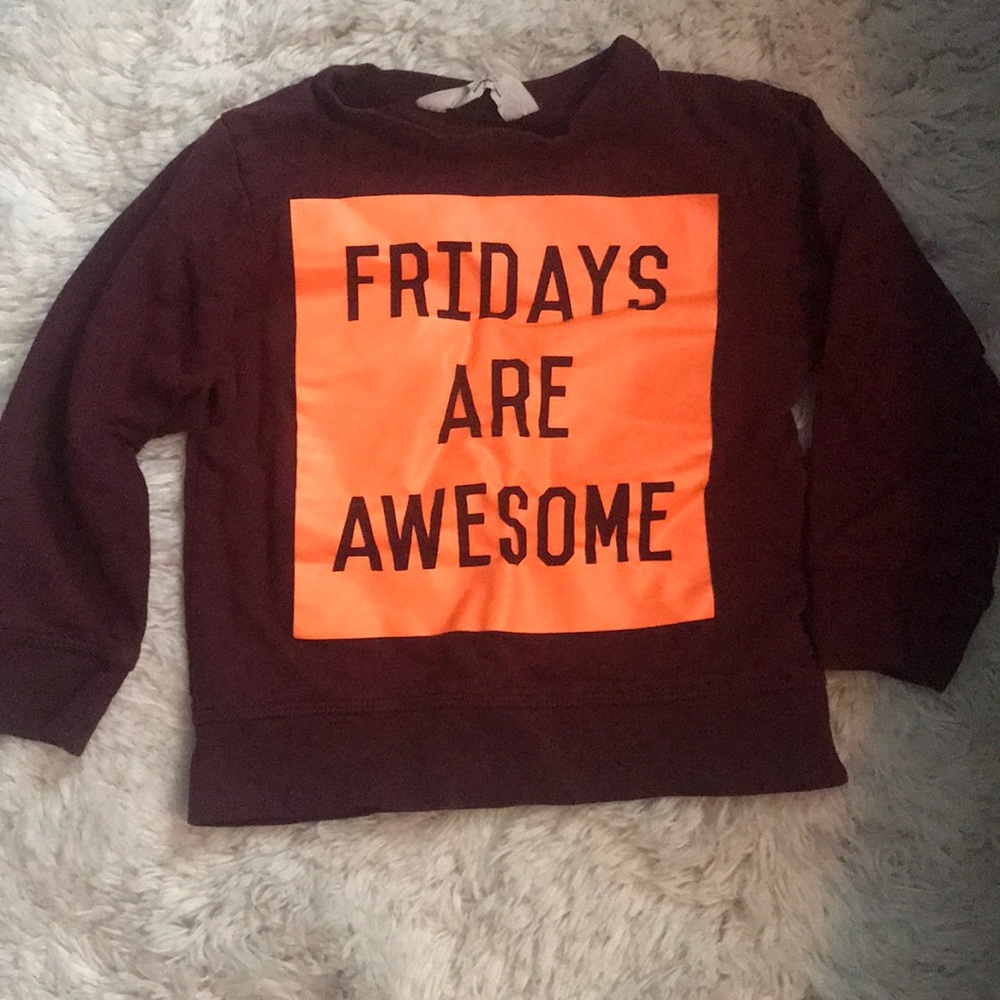 Toddler Burgundy sweater 2-4 years old